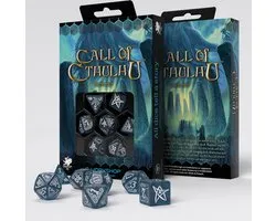 Q-Workshop Call of Cthulhu - Abyssal & White Dice Set