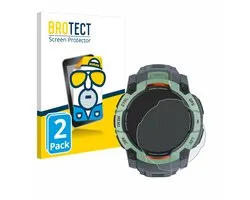 BROTECT - Screenprotector voor Garmin Instinct 3 AMOLED / Solar (45 mm) - Folie Beschermfolie matte 2 Stuks
