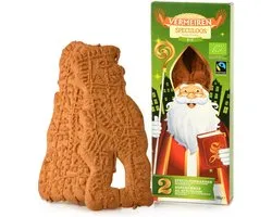Poupée spéculoos Saint-Nicolas bio Vermeiren (12 boîtes de 2 biscuits spéculoos de 80 grammes chacune)