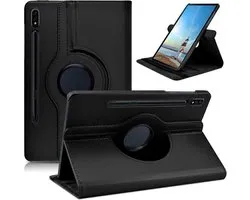 Draaibaar Hoesje - Rotation Tabletcase - Multi stand Case Geschikt voor: Samsung Galaxy Tab S9 FE 5G 10.9 inch (SM-X510/X516B/X518U) & Tab S9 (SM-X710/X716B/X718U) 11 inch Zwart
