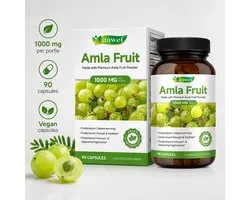 Itawel Amla Fruit Extract 1000 mg par portion – 90 gélules végétaliennes – Groseille indienne – Phyllanthus Emblica