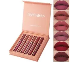 Handaiyan Lipstick Matte - Set van 6 Kleuren - Lippenstift - Langhoudend - Make Up