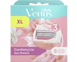 Gillette Venus Comfortglide Spa Breeze Scheermesjes voor Vrouwen - 8 navulmesjes - Voordeelverpakking 12 stuks