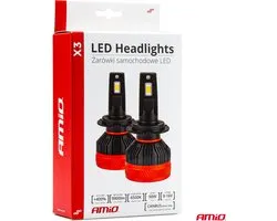Phares antibrouillard LED AMiO série X3 H8/H9/H11/H16 Wit