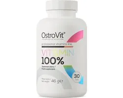 OstroVit - 100% VIT&MIN - 30 tablets - 20 vitamines en mineralen - Kwaliteit gegarandeerd geaccrediteerde laboratoria