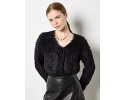 Pluizige, cropped bolero