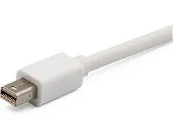 Adaptateur XIB Mini Displayport / Thunderbolt vers VGA / Windows / Imac / Macbook / Câble pour PC / ordinateur portable à écran ou beamer - Blanc