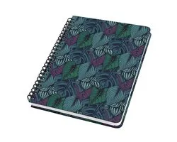 Sigel - Cahier à spirale - Jolie - A5 - Couverture rigide - 120 pages - Pointillés - Papier 100 grammes - Jungle Dreams - SI-JN612