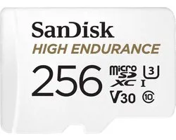 SANDISK High Endurance - MicroSD Geheugenkaart - 256GB