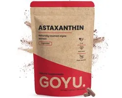 GOYU Astaxanthine 8 mg 60 Capsules - Astaxanthine uit Haematococcus pluvialis - 8 mg per capsule - 60 capsules - Vegan - Zonder toevoegingen - Lab getest - 60 dagen voorraad per zakje