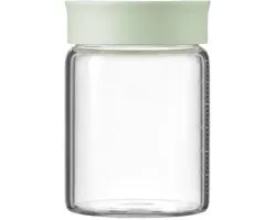 BUYDEEM Cozy Greenish - Voedselopslag - 500ml - Glas - Silicone afdichting