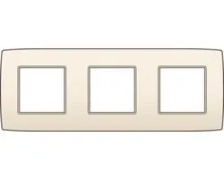 Plaque de couverture NIKO Original Cream - triple horizontale
