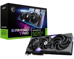 MSI NVIDIA GeForce RTX 5070 Ti GAMING TRIO 16G OC - Videokaart - 16GB - GDDR7 - PCIe 5.0 - 1x HDMI 2.1b - 3x DisplayPort 2.1a
