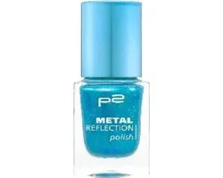 P2 EU Cosmetics Vernis à ongles Métal Reflection 020 Blue Punk - Turquoise Glitter 10 ml