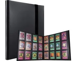 Verzamelmap - Binder voor 480 Kaarten - 12 Pocket Binder Insteekhoes - Premium Map Verzamelkaarten - Kaartenhouder - Binder - Kaartenalbum geschikt voor Pokémon en andere verzamelkaarten - Zwart
