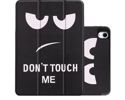 Hoes - Geschikt voor Apple iPad Air 5 (2022) - 10.9 inch - 5e Generatie - M1 - Dun & Stevig - Trifold Bookcase - Hard Cover Case - Met Uitsparing Geschikt voor Apple Pencil - Hardcover Book - Tablet Hoesje - Don't Touch Me