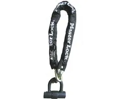 Master Lock Chaîne en acier 10mm avec mini U à clé 8234EURDPRO