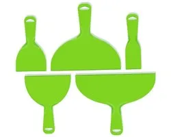 CENPEK 5-delige Herbruikbare Plastic Putty Tool Set - Flexibele Schildertools voor Muur en Auto