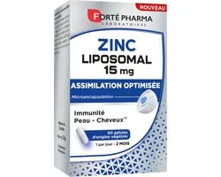 Forté Pharma Liposomaal Zink 15 mg 60 Plantaardige Capsules