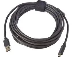 Logitech 993-001391 USB-kabel USB 2.0 USB-A stekker, USB-C stekker 5.00 m Zwart