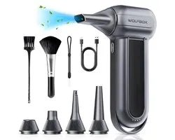 Wolfbox X6 Air Duster sans fil - Rechargeable 6 000 mAh - 150 000 tr/min - Air comprimé - Air comprimé - Nettoyeur de poussière - Souffleur d'air - Air comprimé - Ventilateur Turbo