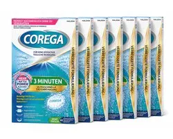 Corega Gebitsreiniger Tabletten 3 Minuten – 6 x 66 stuks – Snelle reiniging van kunstgebitten | 396 stuks