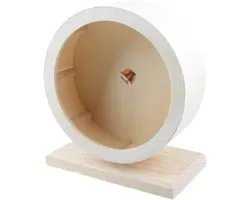 emours Hamster Comfort Exercise Running Wheel, Wooden Small Animals Cage Toy, Small (5.9") - ShopVlot