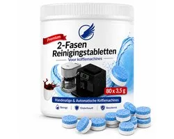 80 pastilles de nettoyage biphasées pour machines à café entièrement automatiques. Universel - Formule nettoyante Extra forte