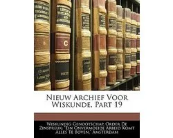 Nieuw Archief Voor Wiskunde, Part 19