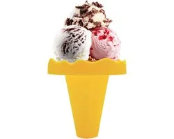 Ice Cream Holder - Drip Resistant Design, Reusable Material, Holder for Kids, Portable, Anti Drop Dessert, Ice Cone for Summer, Picnic, Travel, Party, School