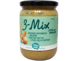 TerraSana 3 mix notenpasta zonder pinda bio 500 Gram
