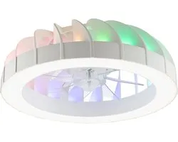 Brilliant Fanora - Plafondventilator - Met verlichting - LED 30W - 2700K-6500K - Dimbaar - Wit - Zeer stil
