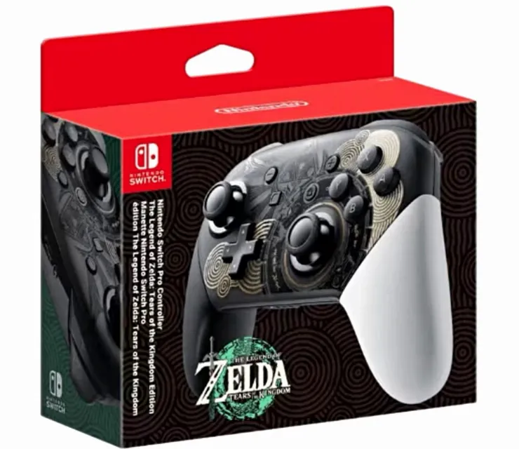 Nintendo Switch Pro Controller Zelda Tears of the Kingdom Wireless White/Black
