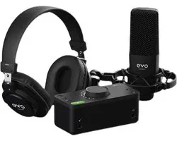 Evo by Audient Start Recording Bundle - Studio Opname Set - Thuis studio - Homestudio