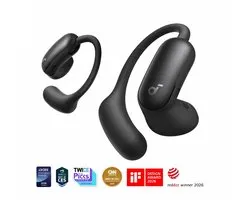 Soundcore AeroFit 2 Pro, premier casque avec 2 modes de port, casque oreille ouverte et semi-ouverte 2-en-1 & réduction de bruit oreille semi-ouverte, Bluetooth 6.1, Hi-Res, LDAC, audio spatial