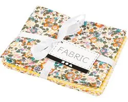 Creativ Company Patchwork Stof, 45x55 cm, 100 gr, Geel, 4 Stuk, 1 Bol