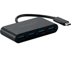 Kensington USB-C® hub - 10Gbps 4-Port Hub - Geschikt voor Windows/ Macbook/ Chrome/ Universeel