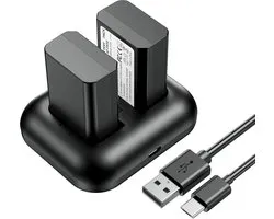 Batterie de rechange et chargeur rapide pour Sony NP-FW50, adapté pour NEX 3/5/7, A6500, A6300, A6400, A7, A7II, A7RII, A7SII, A7S, A7R, A55, RX10 - Durable, Fiable, Performances de haute qualité