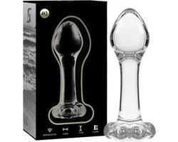 Nebula Series By Ibiza™ - Model 2 Anal Plug Borosilicate Glass 11 X 3.5 Cm Clear