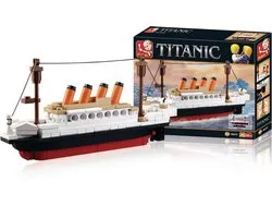 Sluban Titanic bouwspeelgoed kinderen vanaf 6 jaar – Constructiespeelgoed modelbouw – bouwdoos met 194 bouwstenen – M38-B0576