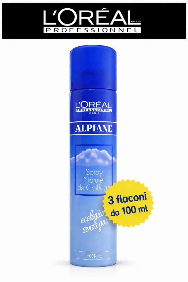 L'Oréal Alpiane Forte (3 flaconi da 100 ml) Lacca Professionale INTROVABILE