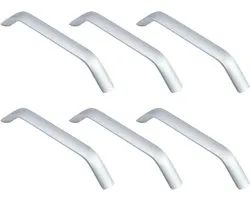 Wealrit 6 stks Gat Center 5 Inch Boog Kast Pull Kast Hardware Kast Handvat voor Lade Dressoir Keuken Garderobe Kast
