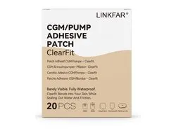 Linkfar - CGM/Pump adhesive patch - Clear Fit P1 - 200U - 300U - EasyPatch - Omnipod 5 -Medtrum A6