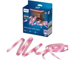 Philips Smart Lighting - LED strip - Lengte: 15m - RGB - Gekleurd en instelbaar wit licht - Muzieksynchronisatie - Werkt met de WiZ app - Wifi