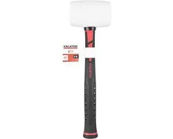 Kreator - Hand tools - KRTH90704 - Rubberen hamer - 450g - fiber - wit