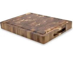 Shinrai Japan - Planche à découper de Luxe en bois d'acacia - 41 x 30 x 4,5 cm