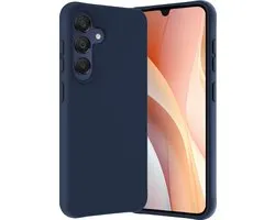 Coque Compatible avec Samsung A15 Coque Siliconen Cover Case - Coque Compatible avec Samsung Galaxy Galaxy A15 Cover Back Case - Bleu Foncé