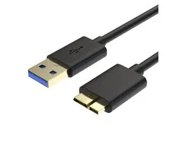 USB 3.0 A naar Micro B Kabel Zwart - 1 meter - Oplaadkabel geschikt voor harde schijf WD My Passport / Elements / My Book /Toshiba / Seagate / Hitachi