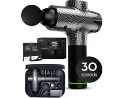 Palmero® Pro Massage Gun - Tot 60% Dieper - Uiterst Stil & Krachtig - Lange Batterijduur - 30 snelheden - 6 kopstukken - Gratis e-book - Massageapparaten - Massage pistool – Incl. draagbare compacte koffer