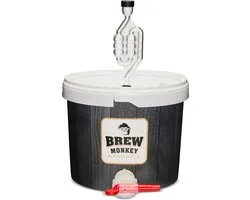 Brew Monkey® Vergistingsemmer 5 Liter - Inclusief Tapkraan en Waterslot - Bierbrouwpakket Tool